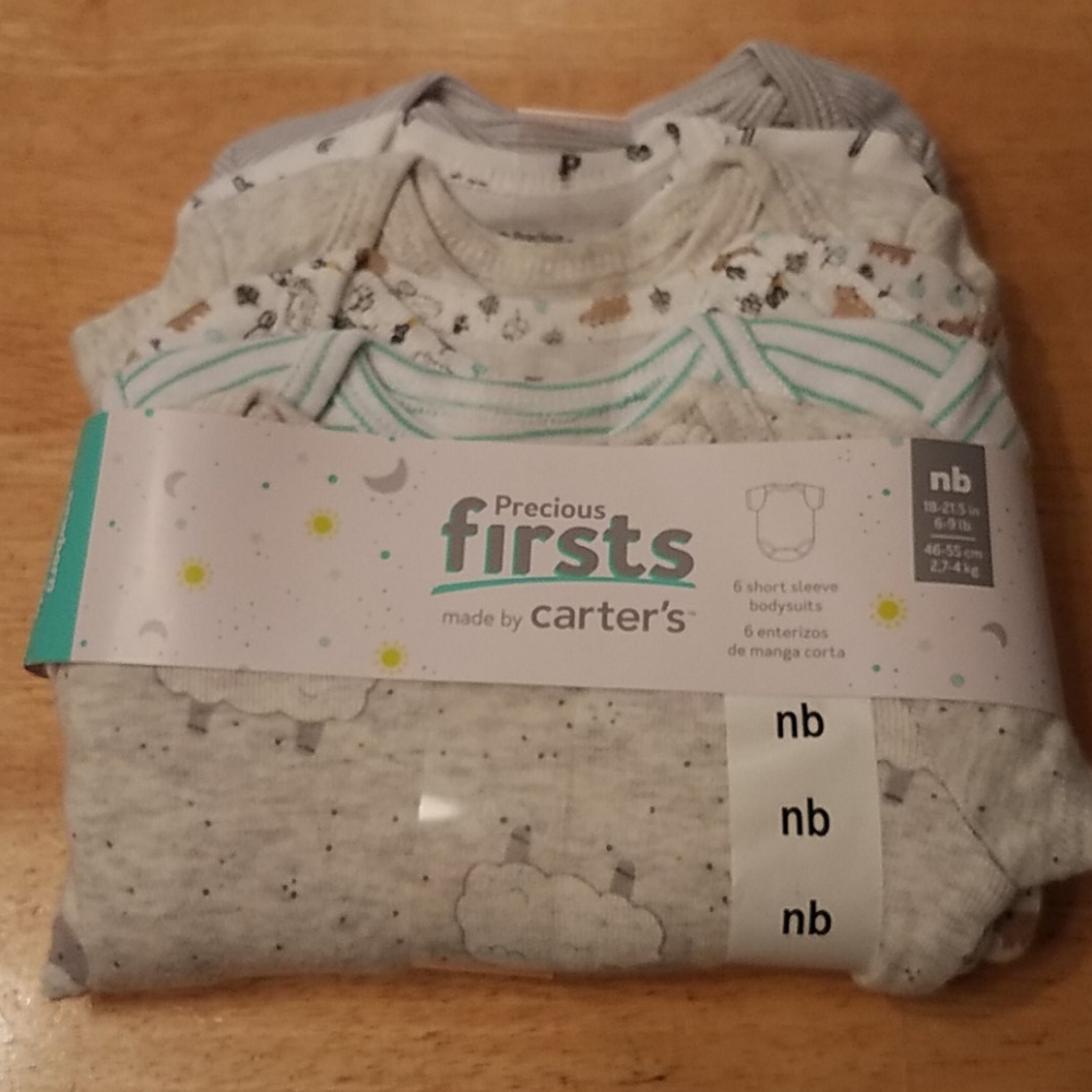 Carters 6 pack onsies